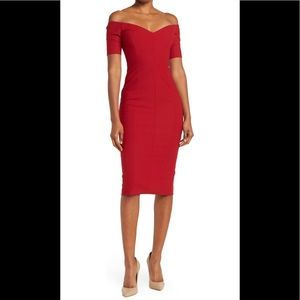 Gorgeous Red off the shoulder dress